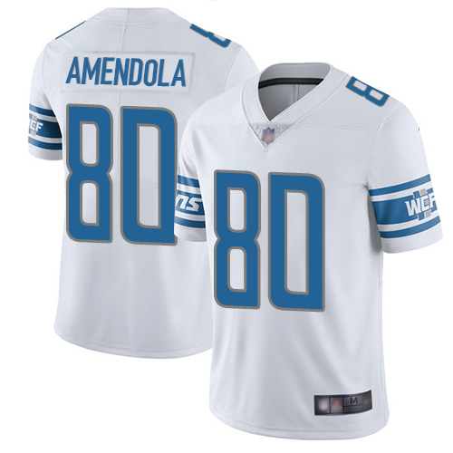 Detroit Lions Limited White Men Danny Amendola Road Jersey NFL Football 80 Vapor Untouchable